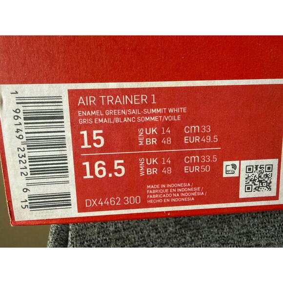 Nike Air Trainer 1 “Enamel Green” Size 15 Deadstock New In Box main image 4